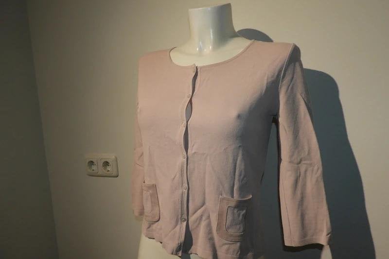 Marccain poeder roze vestje mooie kwaliteit stretch stof N2, Kleding | Dames, Verzenden, Zo goed als nieuw, Roze, Maat 36 (S)