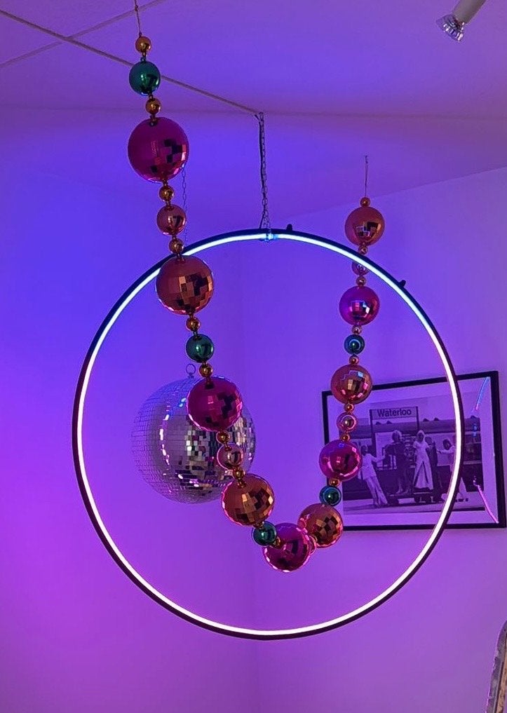 LED Ring lamp 90 cm, Ophalen of Verzenden, Zo goed als nieuw