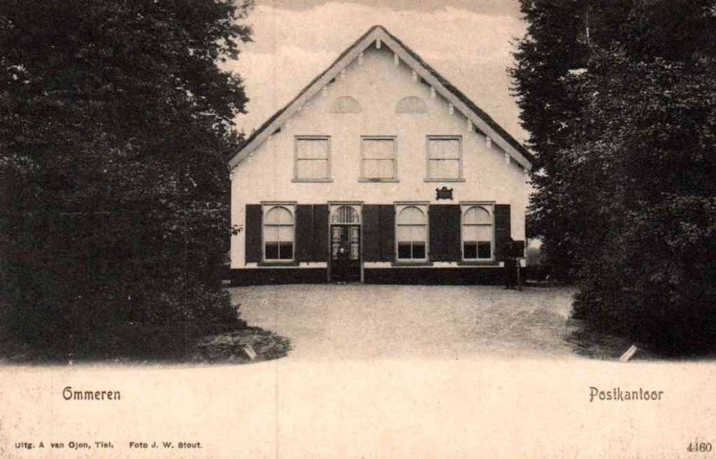 Ommeren  Lienden Postkantoor, Ophalen of Verzenden, Voor 1920, Ongelopen, Gelderland