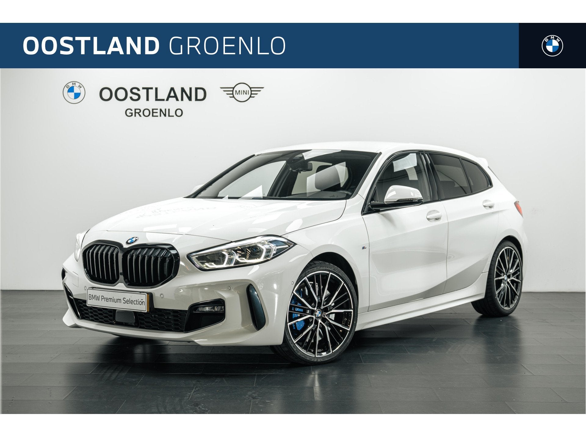 BMW 1 Serie 118i High Executive M Sport Automaat / Sportstoe, 12 maanden, 136 pk, Gebruikt, Wit
