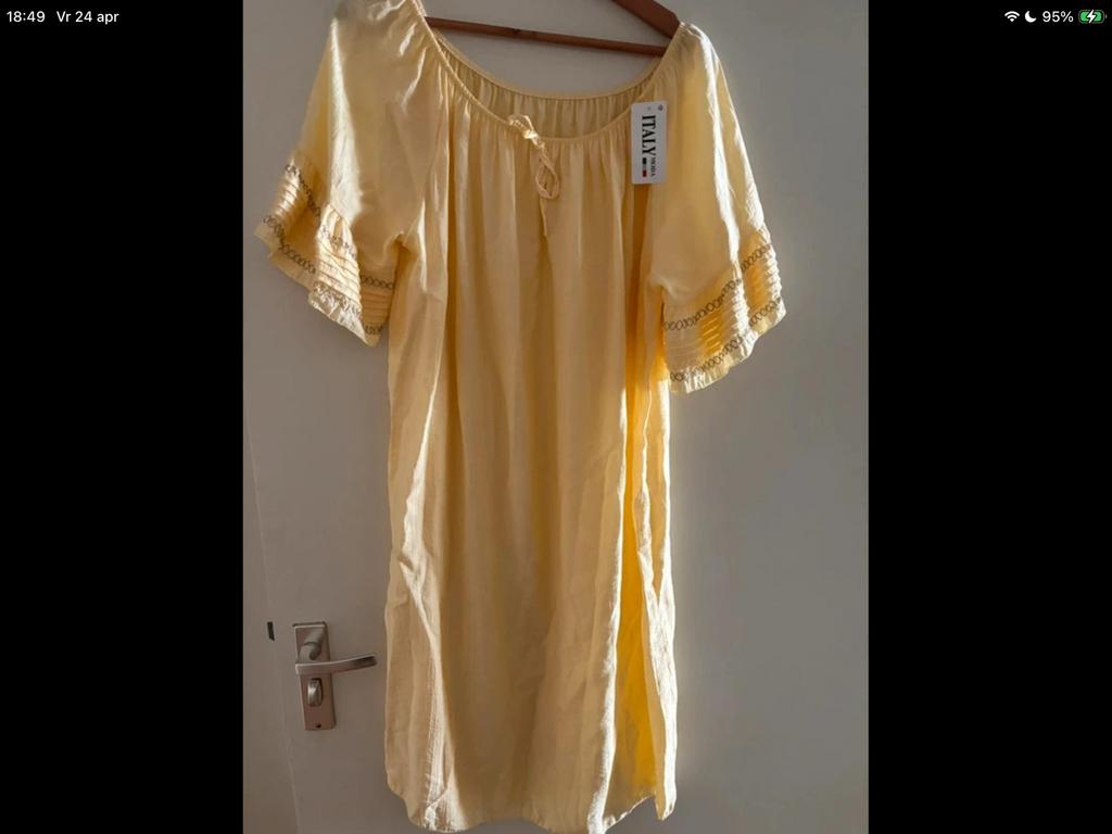 Prachtig boho/ibiza jurkje nieuw!!, Verzenden, Geel, Maat 42/44 (L), Nieuw