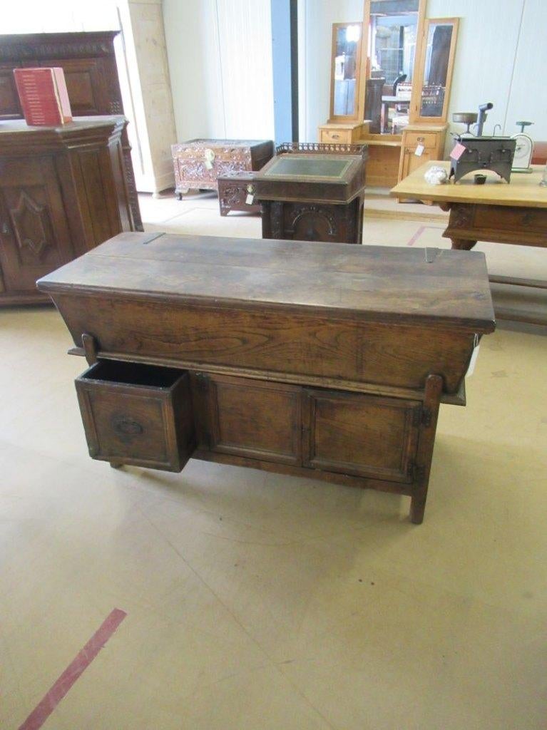 Oer 11801 ANTIEKE 18e eeuwse bakkerstrog authentieke patina, Ophalen