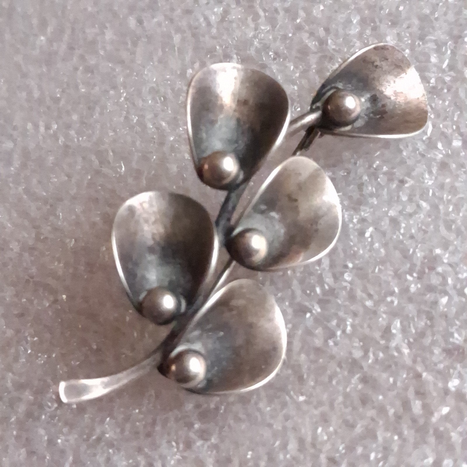 Broche Niels Erik From Danmark Zilver Scandinavisch Design, Verzenden, Zo goed als nieuw, Zilver, Overige merken