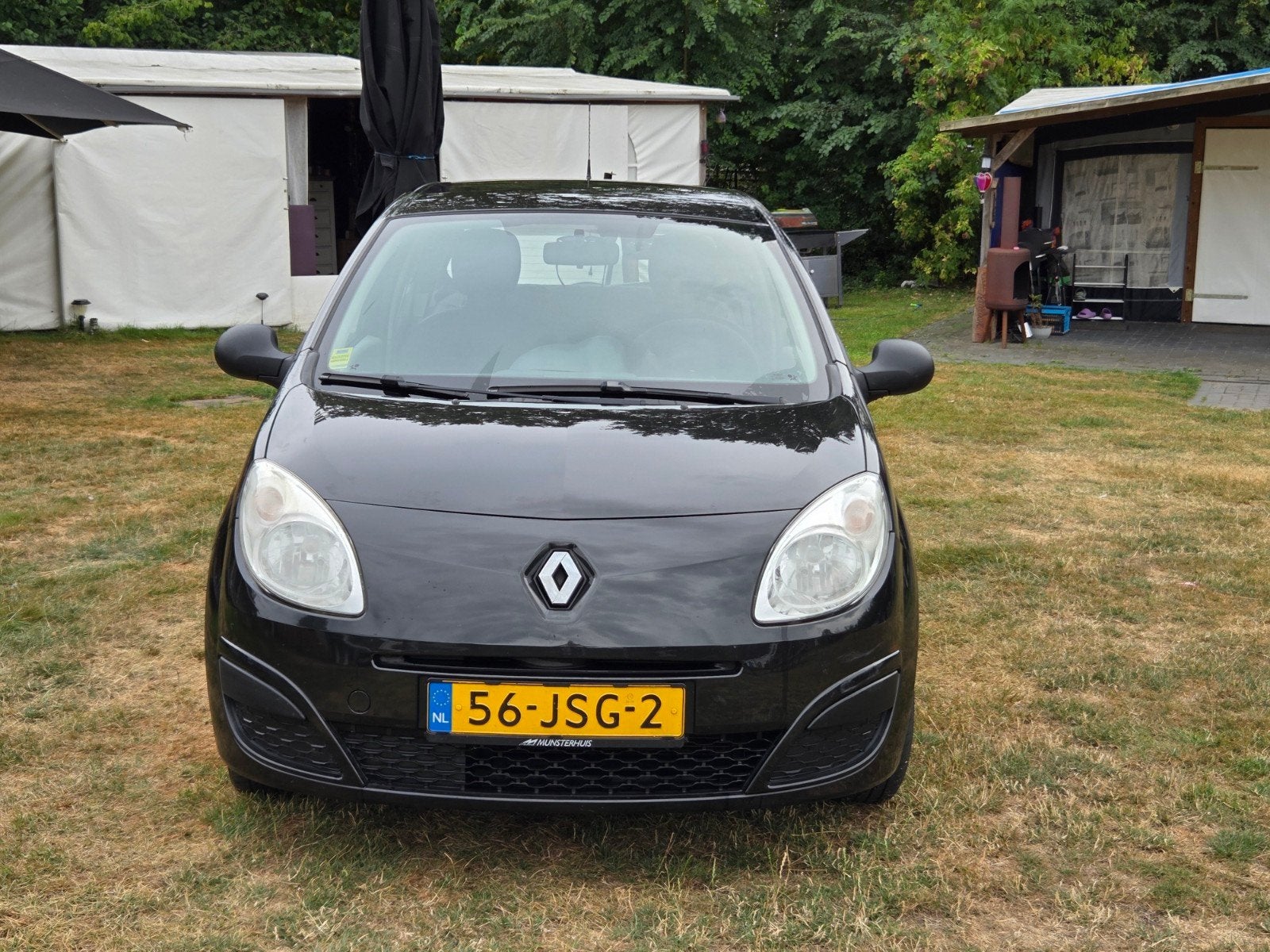Renault Twingo 1.1 2009 Zwart, Auto's, Renault, Voorwielaandrijving, Twingo, 31 €/maand, 4 cilinders
