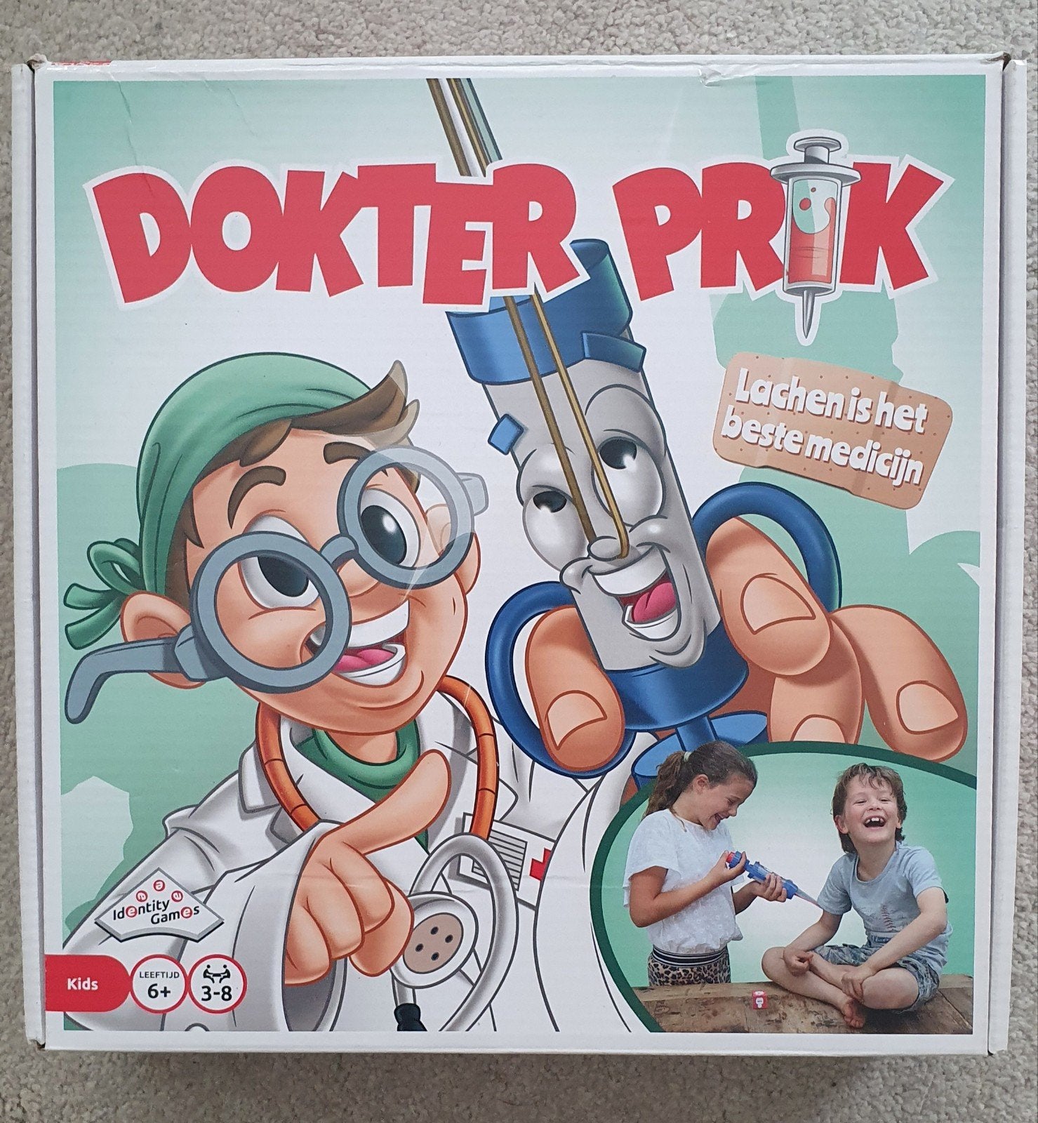 Dokter Prik  -  kinderspel (6+), Drie of vier spelers, Ophalen of Verzenden, Zo goed als nieuw