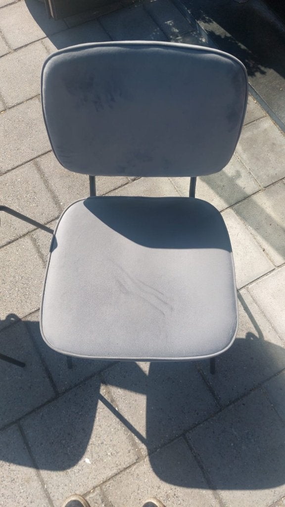 Gebruikte stoelen te koop, Huis en Inrichting, Ophalen, Gebruikt, Stof, Grijs