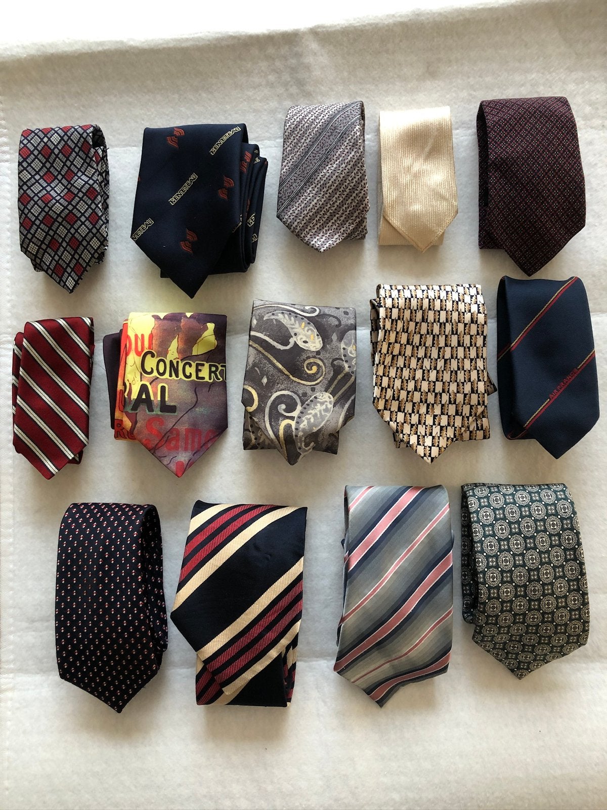 t.k.zijden stropdassen HAUTE COUTURE YSL Zegna Cardin Rabane, Ophalen of Verzenden, Zo goed als nieuw, Overige kleuren