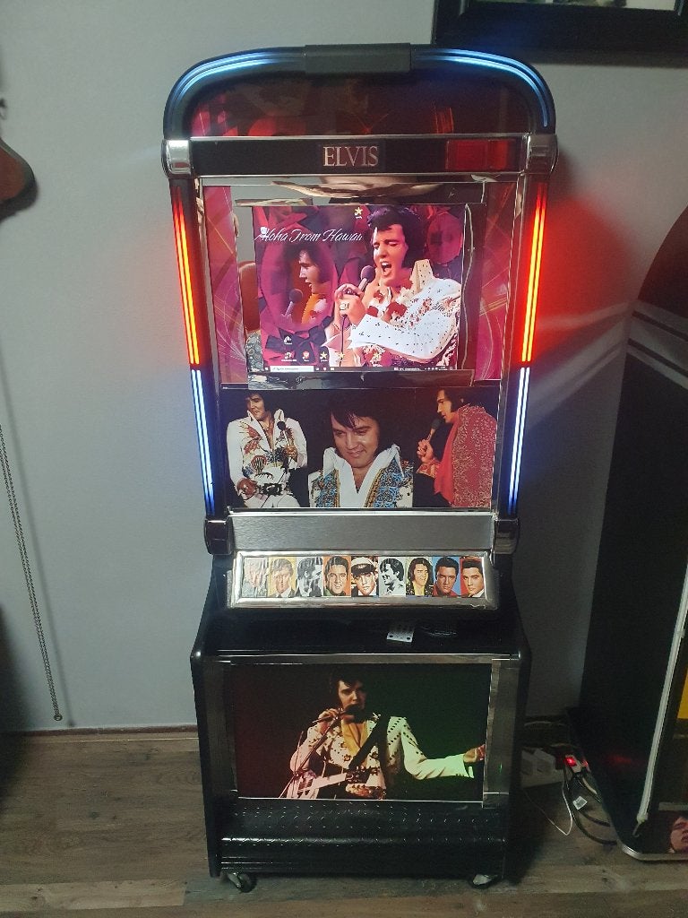 Super mooie Elvis Presley jukebox vol met muziek jaren 60, Ophalen, Zo goed als nieuw, 1970 tot heden, Overige merken