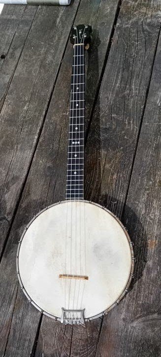 antieke open back 5-string banjo, Ophalen, Gebruikt, 5-snarige of Bluegrassbanjo