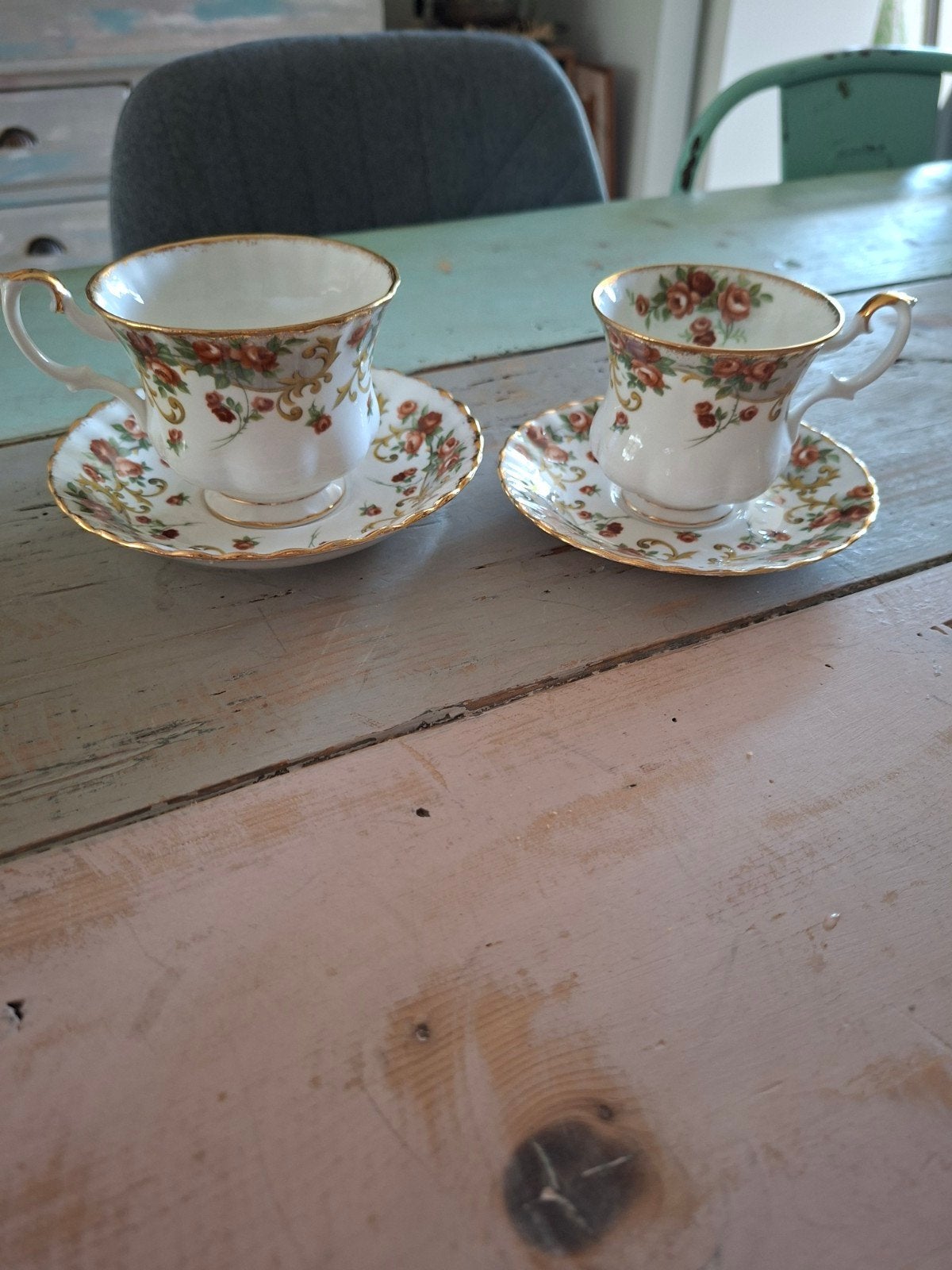 Royal Albert Sheraton Belinda Kop en Schotel Set, Ophalen of Verzenden