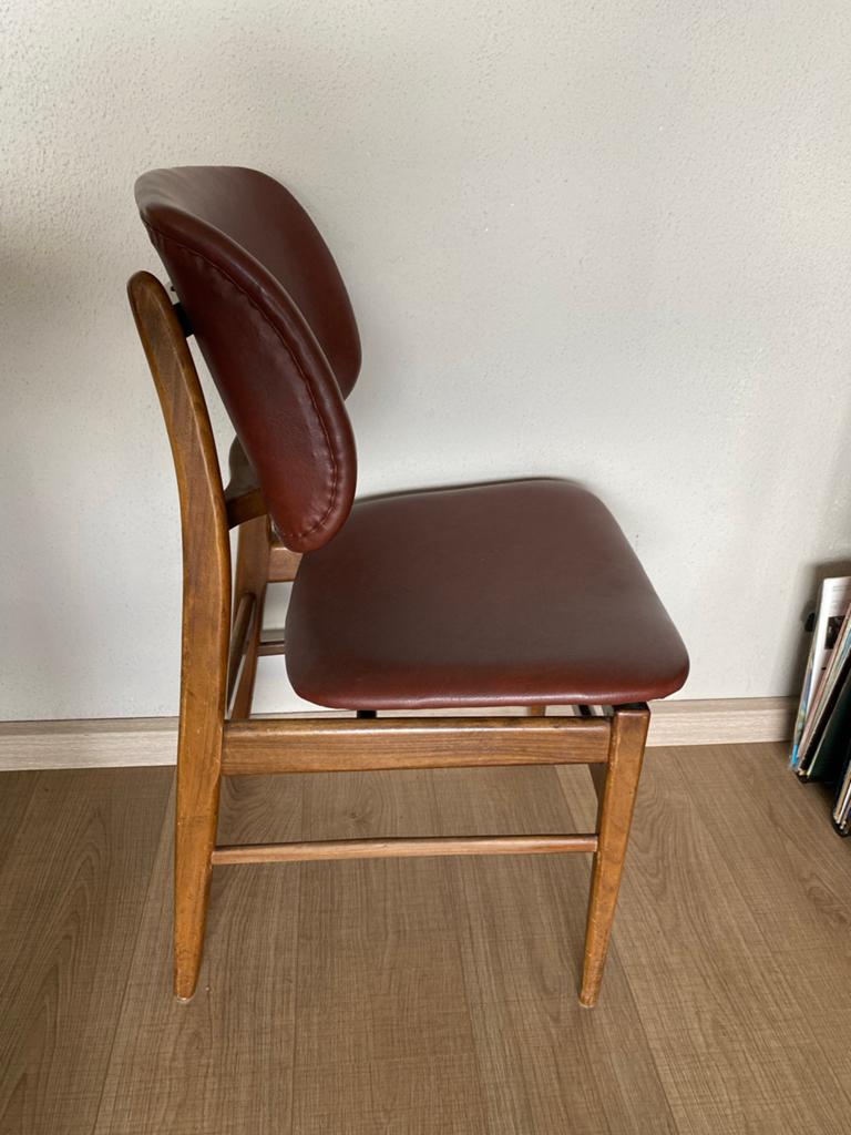 Vintage jaren '60 Deense Teak Houten Stoel, Antiek en Kunst, Antiek | Meubels | Stoelen en Banken, Ophalen