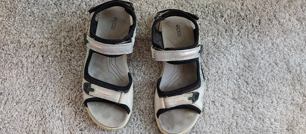 Ecco dames sandalen maat 40 (leer), Kleding | Dames, Ophalen, Overige kleuren, Sneakers of Gympen, Gedragen