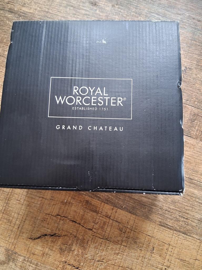 Royal Worcester 4 whiskyglazen, Ophalen, Glas of Glazen, Nieuw, Glas