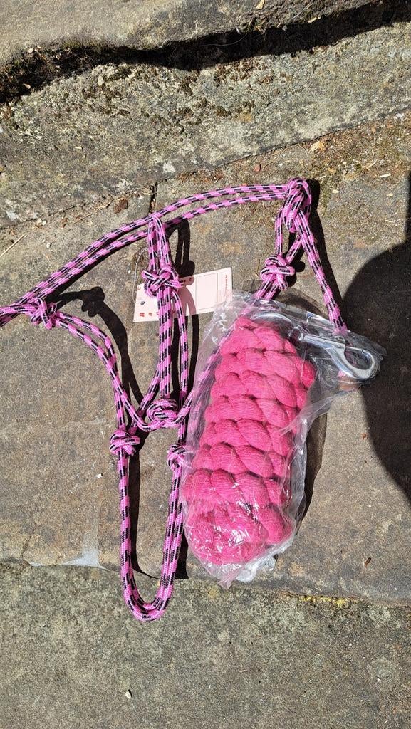 Roze Shetlander touwhalster inclusief touw nieuw, Ophalen of Verzenden, Nieuw