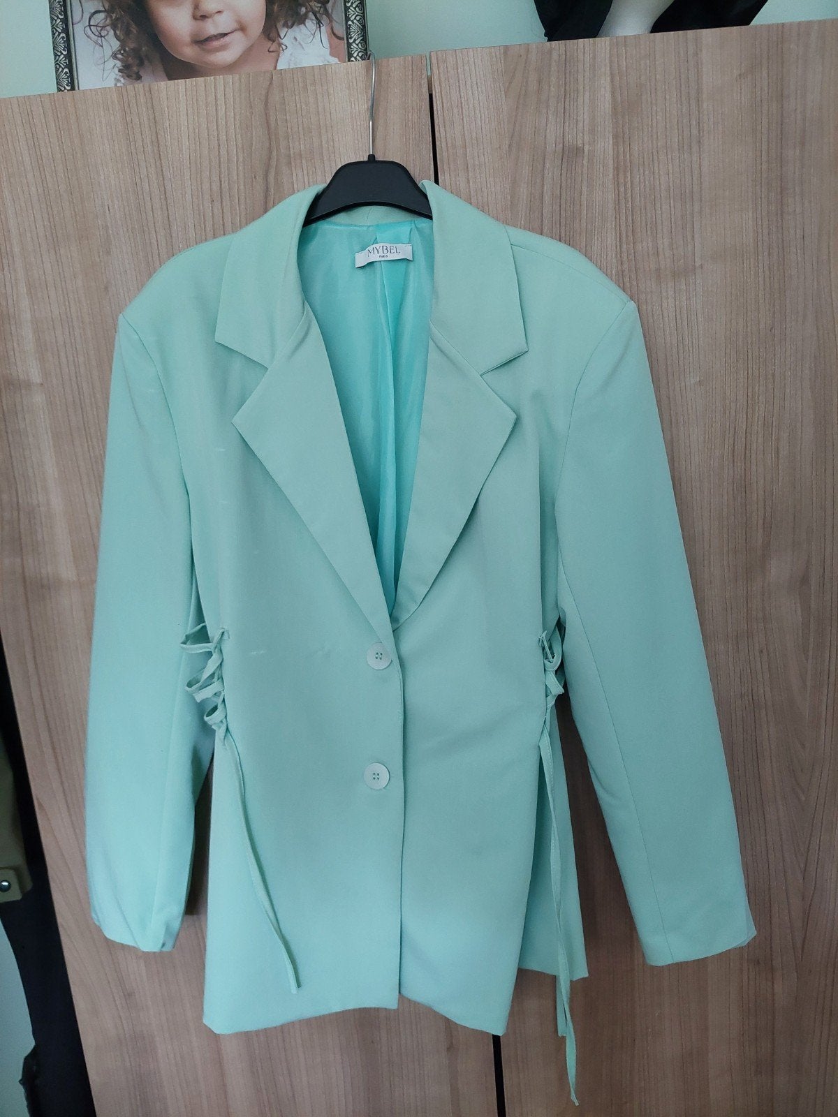 Mintgroen oversized blazer/ 1 maat, Ophalen of Verzenden, Nieuw, Maat 38/40 (M), Groen