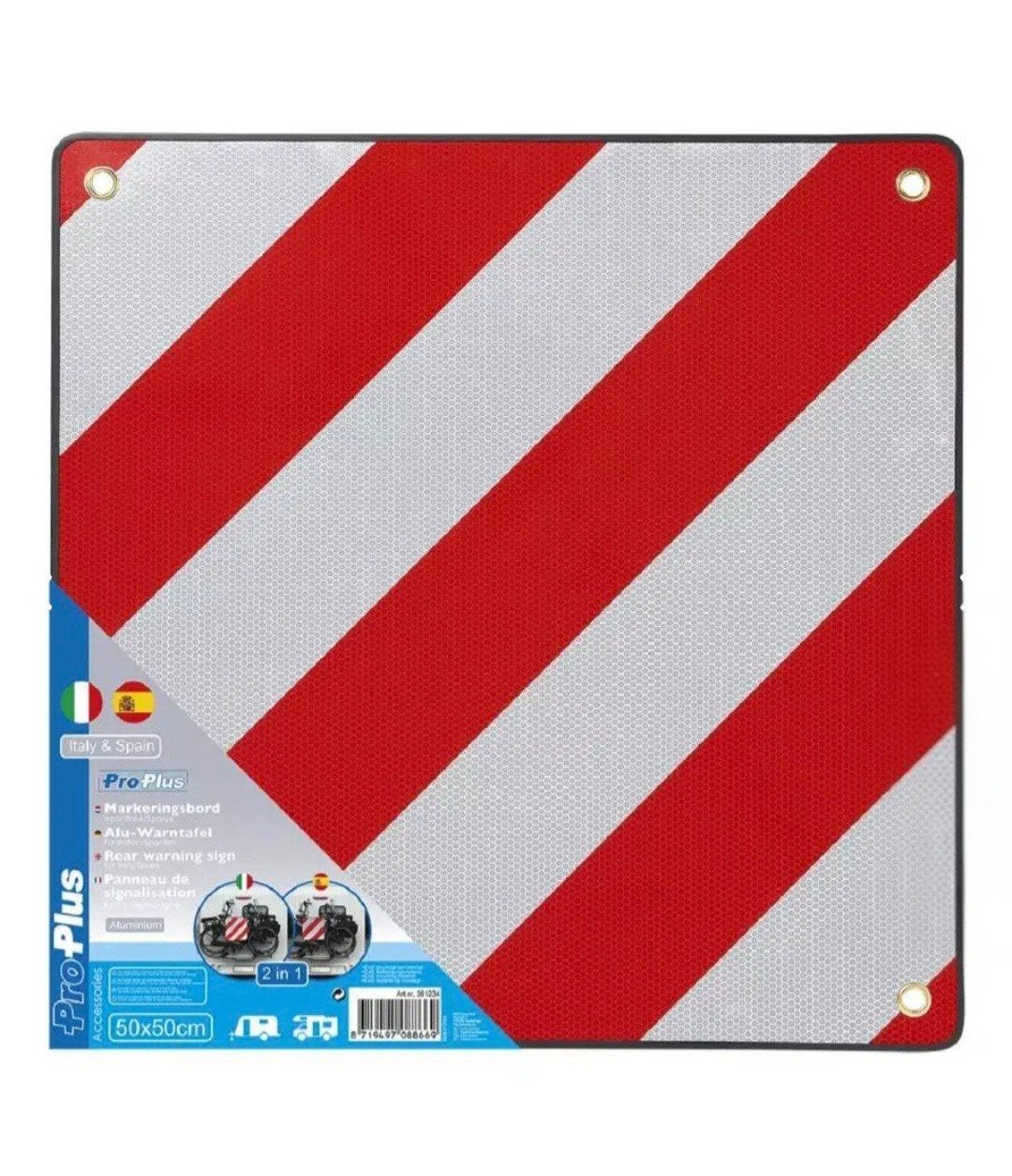 Markeringsbord fietsendrager Italië/Spanje, Ophalen, Nieuw, Fietsendrager-accessoire