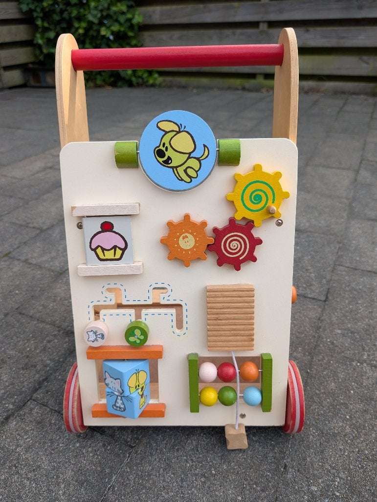 Woezel en Pip loop en speelwagen, Ophalen, Zo goed als nieuw, Overige typen, Met wieltjes