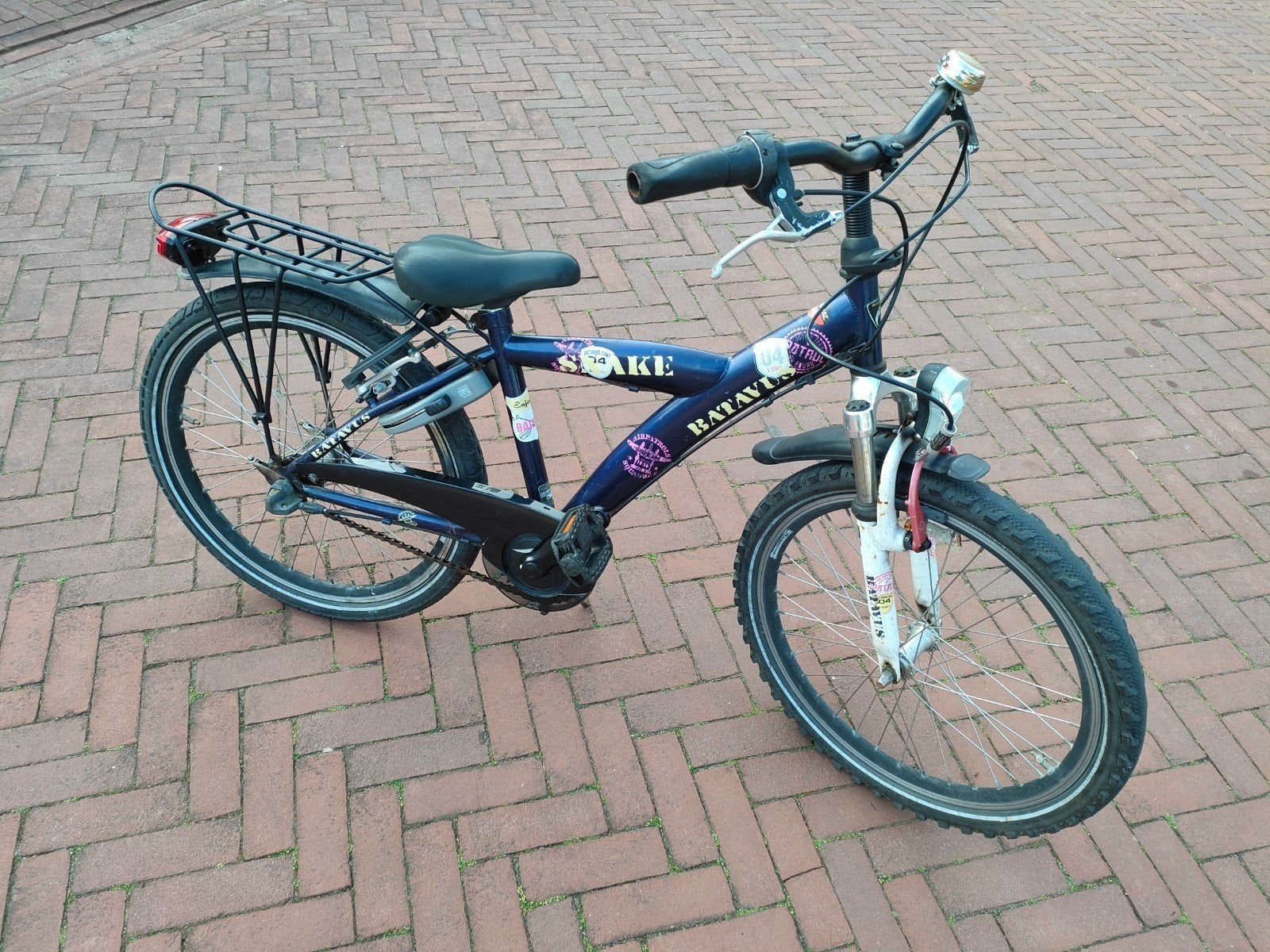 Batavus snake fiets 22 inch met 3 versnelling, Terugtraprem, 22 inch, Versnellingen, Ophalen of Verzenden