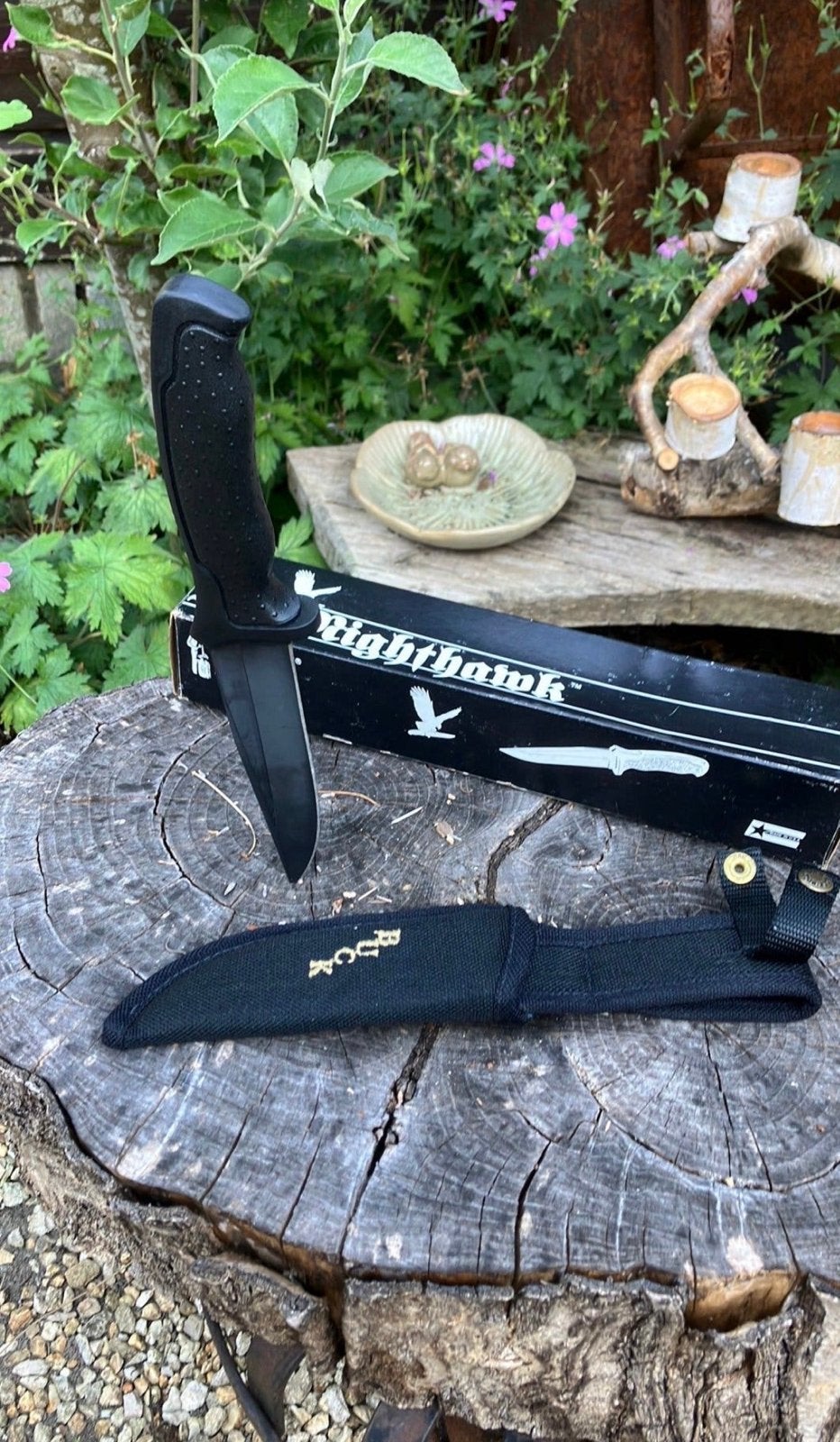 Buck Nighthawk 650 Stealth - Volledig Zwart Mes, Ophalen of Verzenden, Zo goed als nieuw