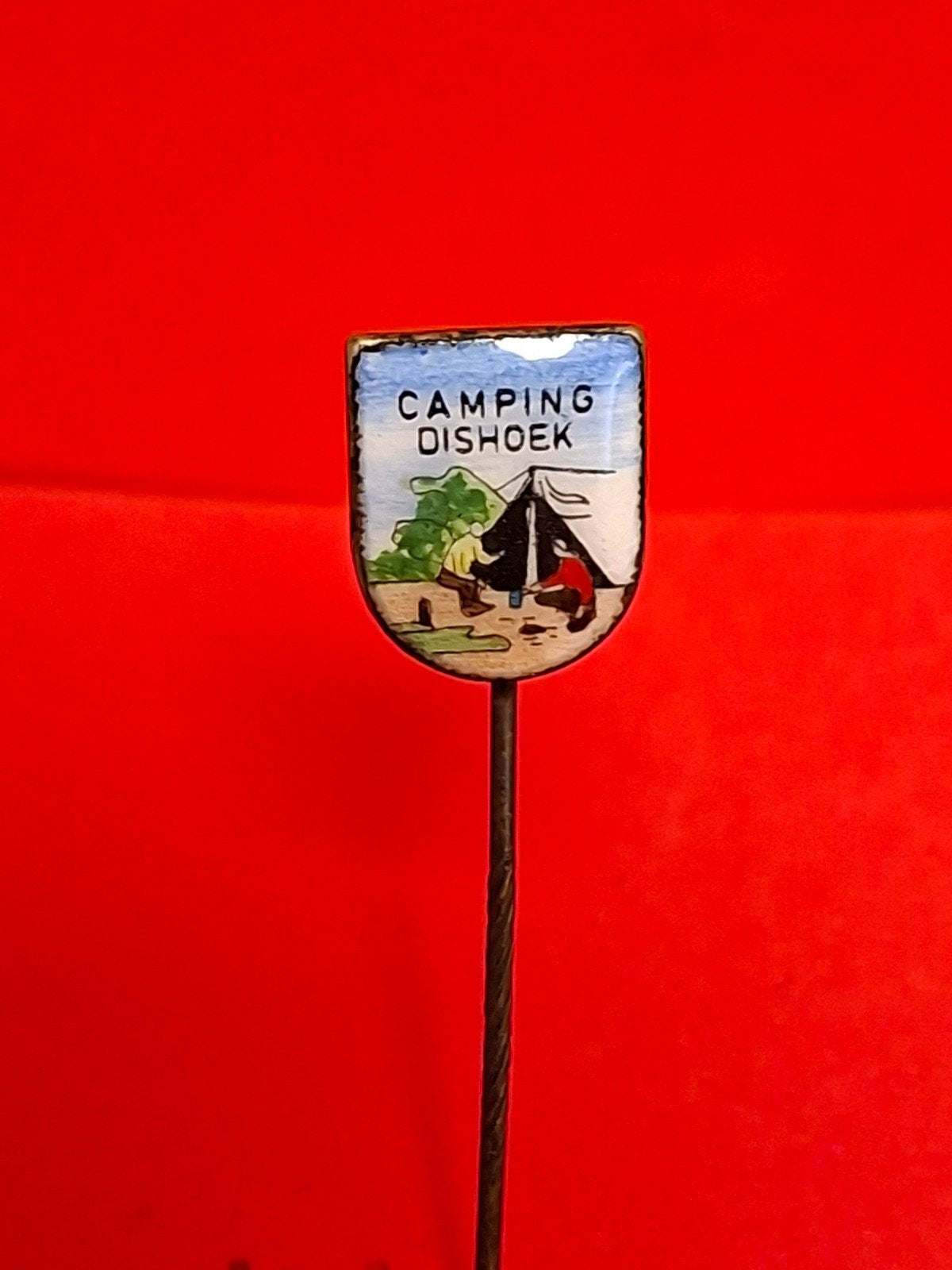 Oud speldje Camping Dishoek, Ophalen of Verzenden, Overige onderwerpen