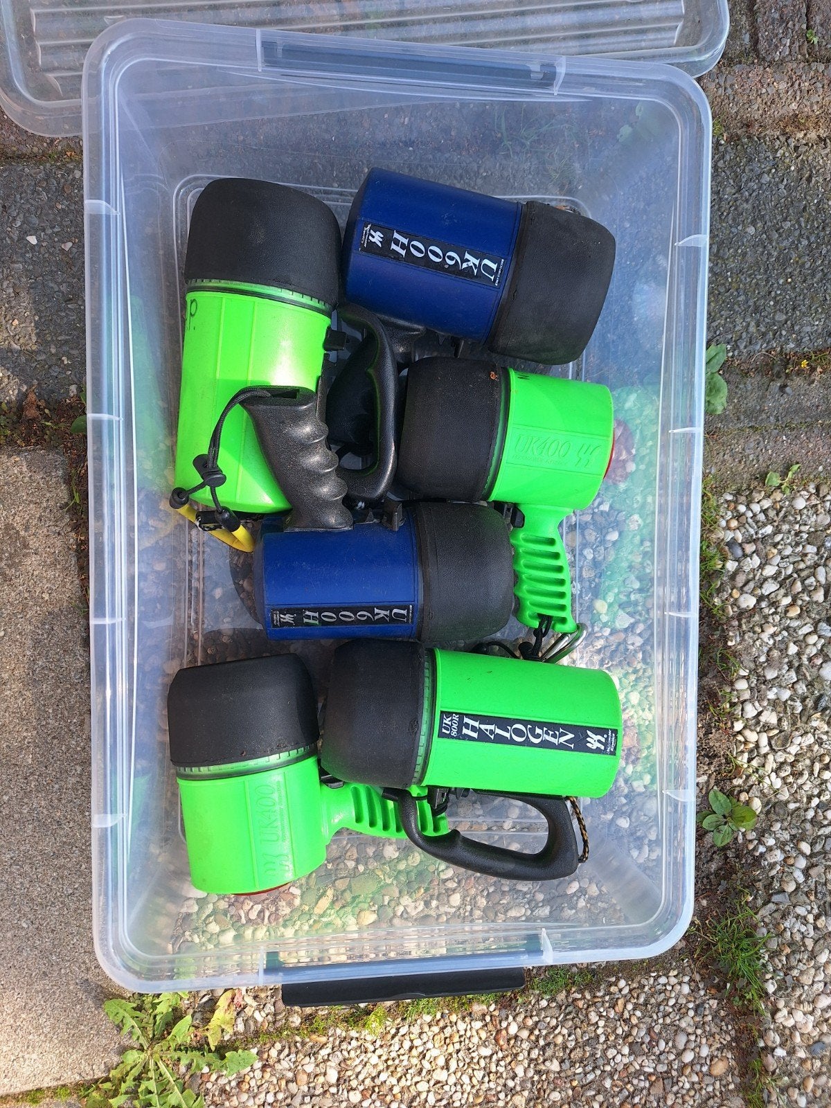 Duiklampen te koop (zonder accu), Watersport en Boten, Ophalen of Verzenden, Gebruikt, Duiklamp