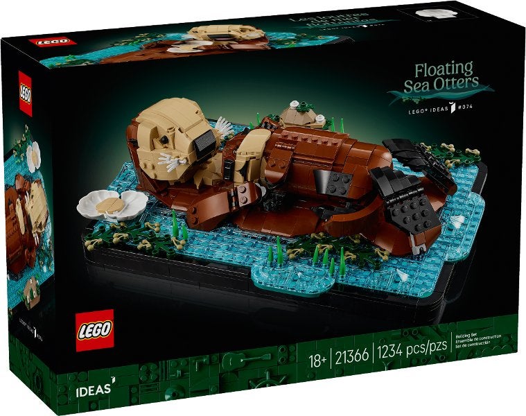 Lego Ideas set 21366 Drijvende zeeotters, Lego, Nieuw, Ophalen of Verzenden, Ideas