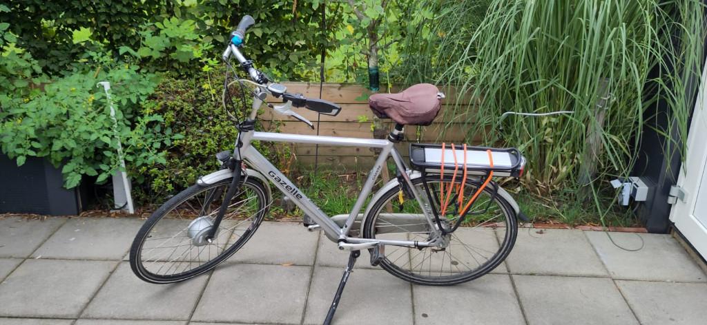Gazelle pure orange Innergy fiets, Goud accu 11.4Ah (416Wh), Ophalen, Gebruikt, Versnellingen, 56 cm of meer