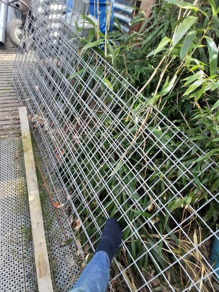 Verzinkt gaas betonijzer, Ophalen