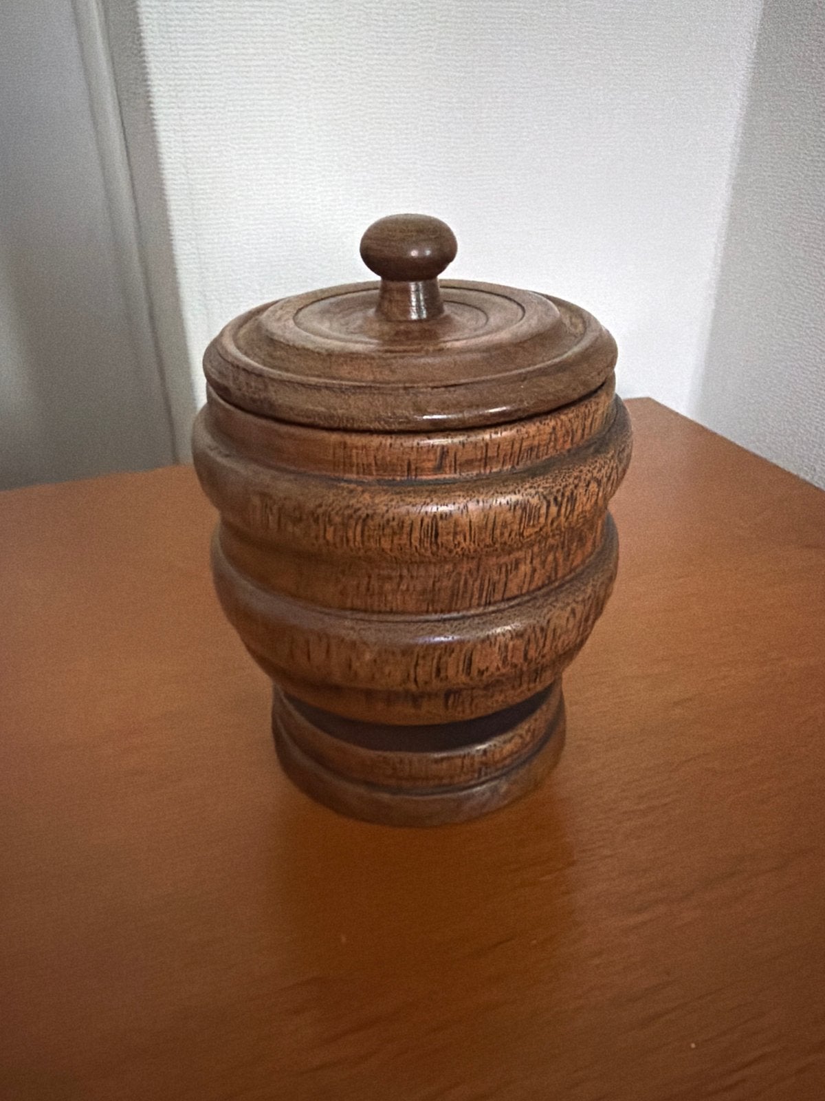 antieke Biedermeier houten tabakspot, Antiek en Kunst, Ophalen of Verzenden