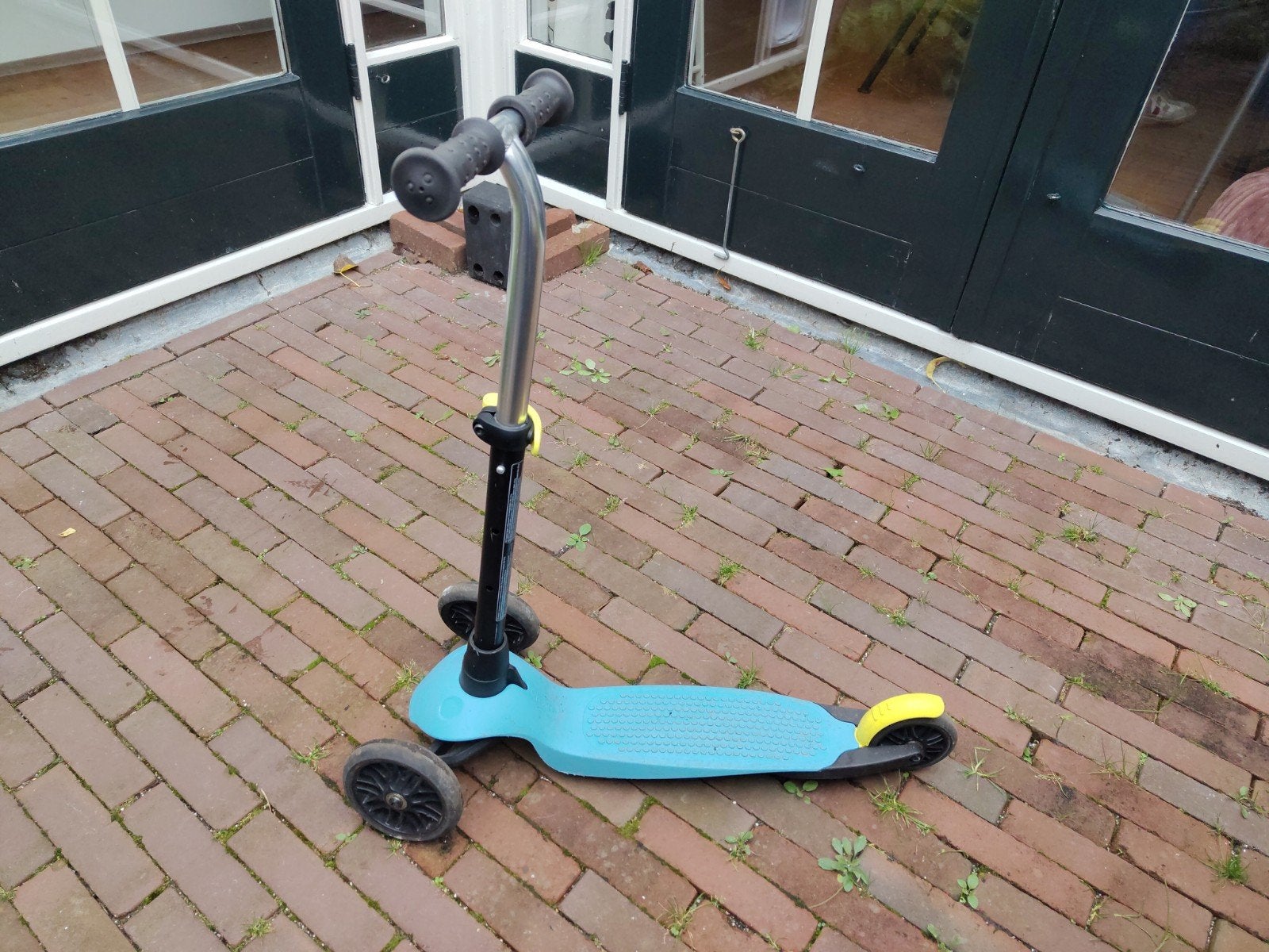 Kinderstep met 3 wielen - Blauw/Zwart, Fietsen en Brommers, Ophalen, Gebruikt, Gewone step, Onbekend
