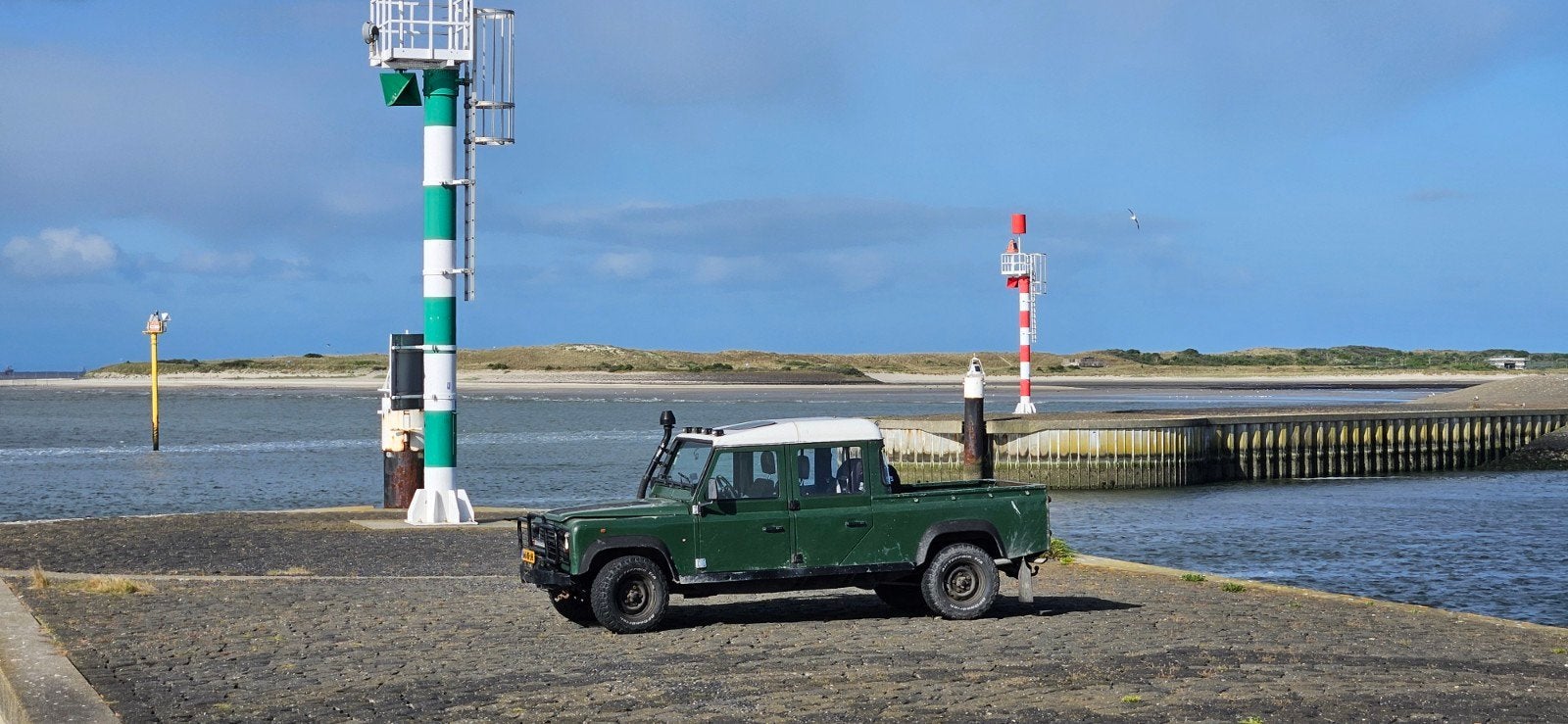 Land Rover Defender 130 300 TDI Crew CAB 4WD 1998 Groen, Stof, Land Rover, 4 cilinders, 2495 cc