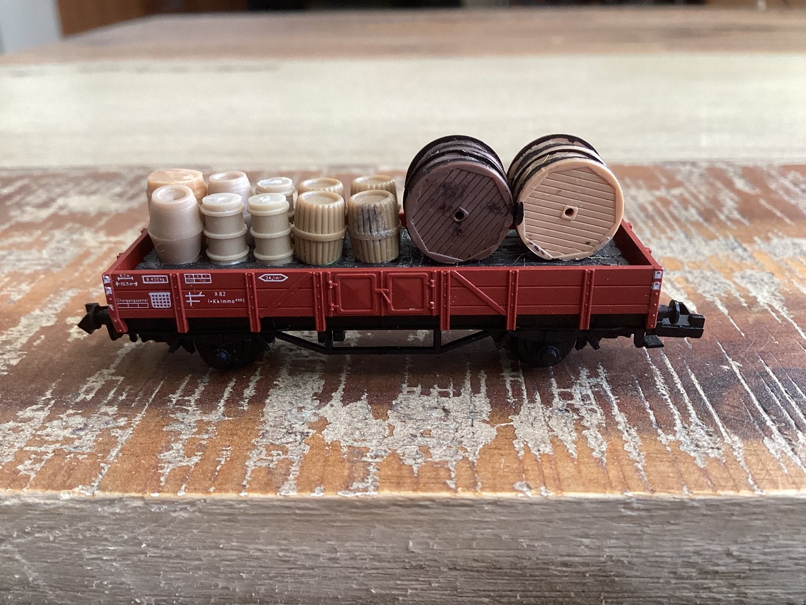Fleischmann piccolo 8200.     Goederenwagon., Gebruikt, Gelijkstroom, Fleischmann, Wagon