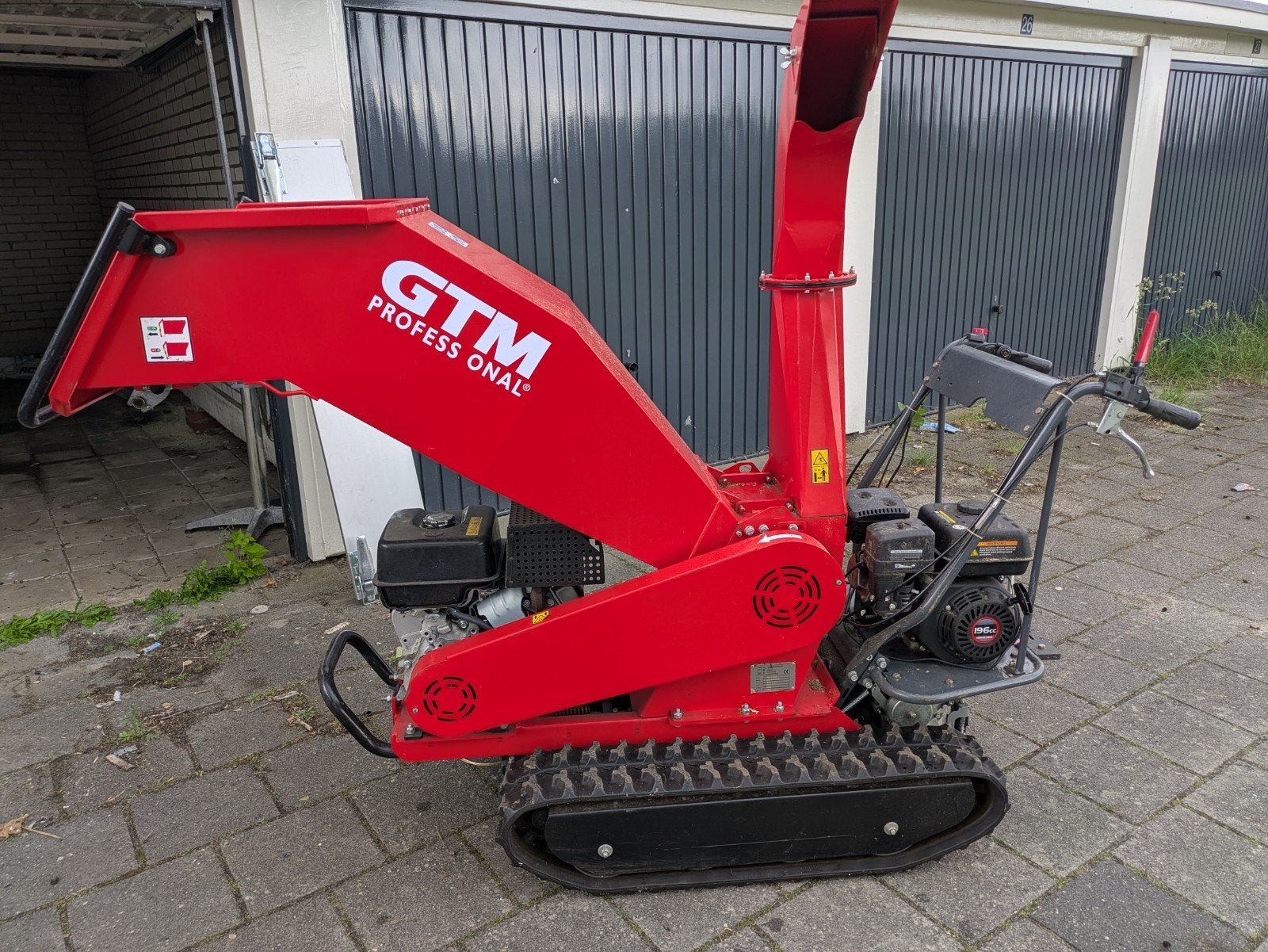 GTM Professional Hakselaar op rupsbanden, Ophalen, Hakselaar