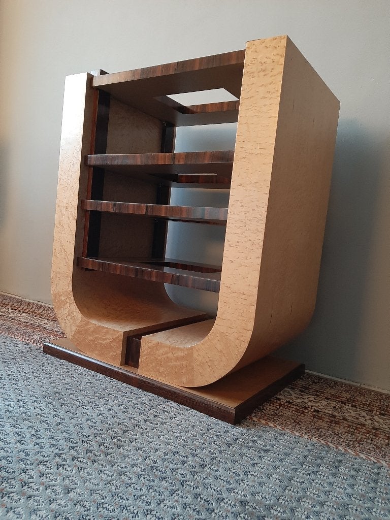 audio rack meubel palissander en esdoorn genoest politoer, Ophalen, 50 tot 100 cm, Zo goed als nieuw, Minder dan 100 cm