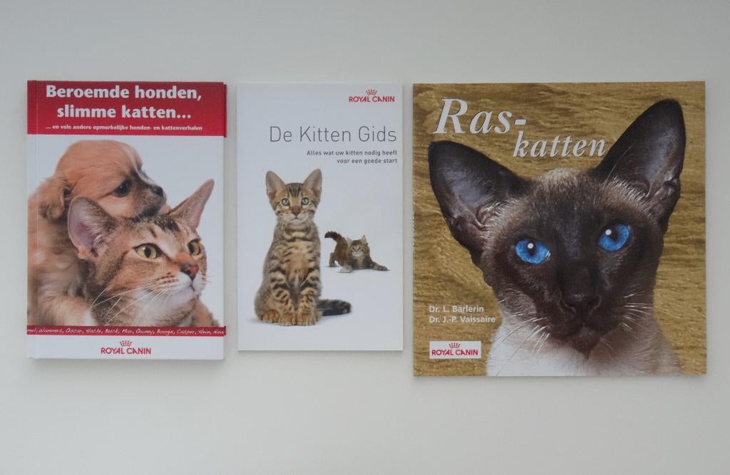 3 boeken over katten / poezen van Royal Canin, nieuw, Boeken, Ophalen of Verzenden, Nieuw, Katten