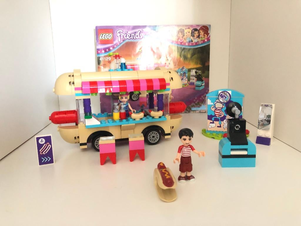 Lego Friends : Pretpark Hotdog-wagen 41129, Compleet, Lego, Friends, Ophalen of Verzenden