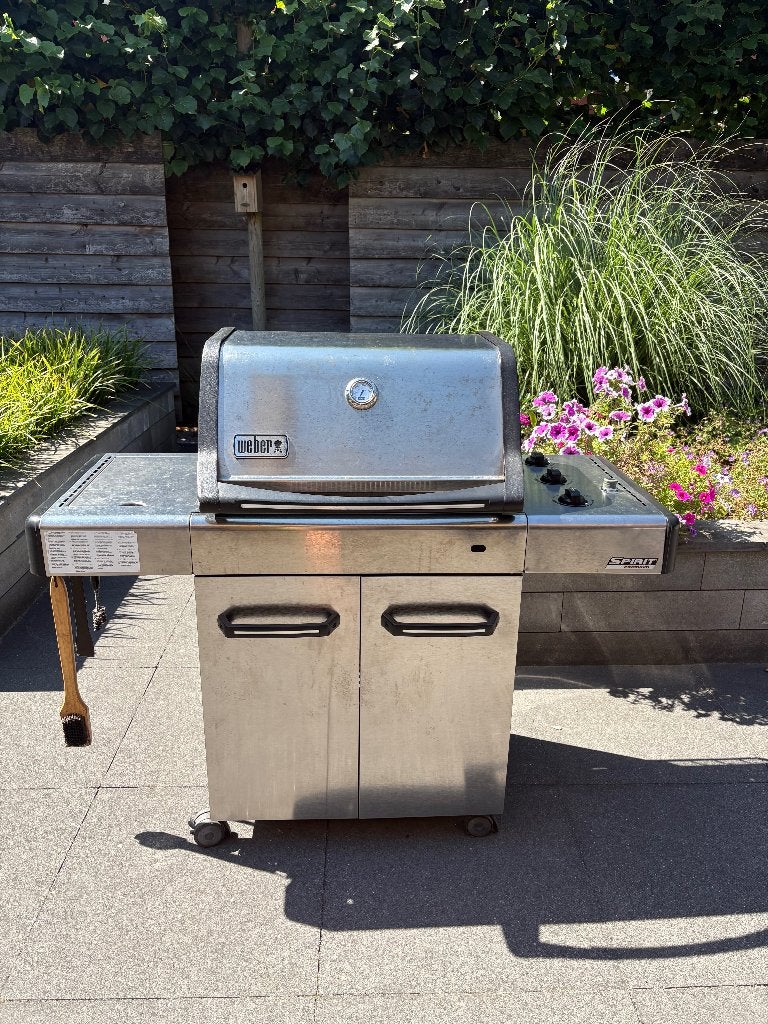 Weber Spirit E320 gasbbq met hoes, Ophalen, Gebruikt, WEBER BBQ