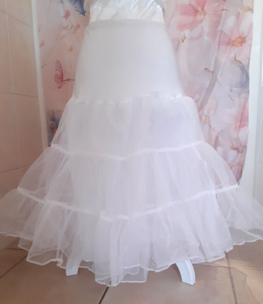 Retro rock&roll petticoat nieuw, Kleding | Dames, Rokken, Verzenden, Wit, Maat 42/44 (L), Nieuw
