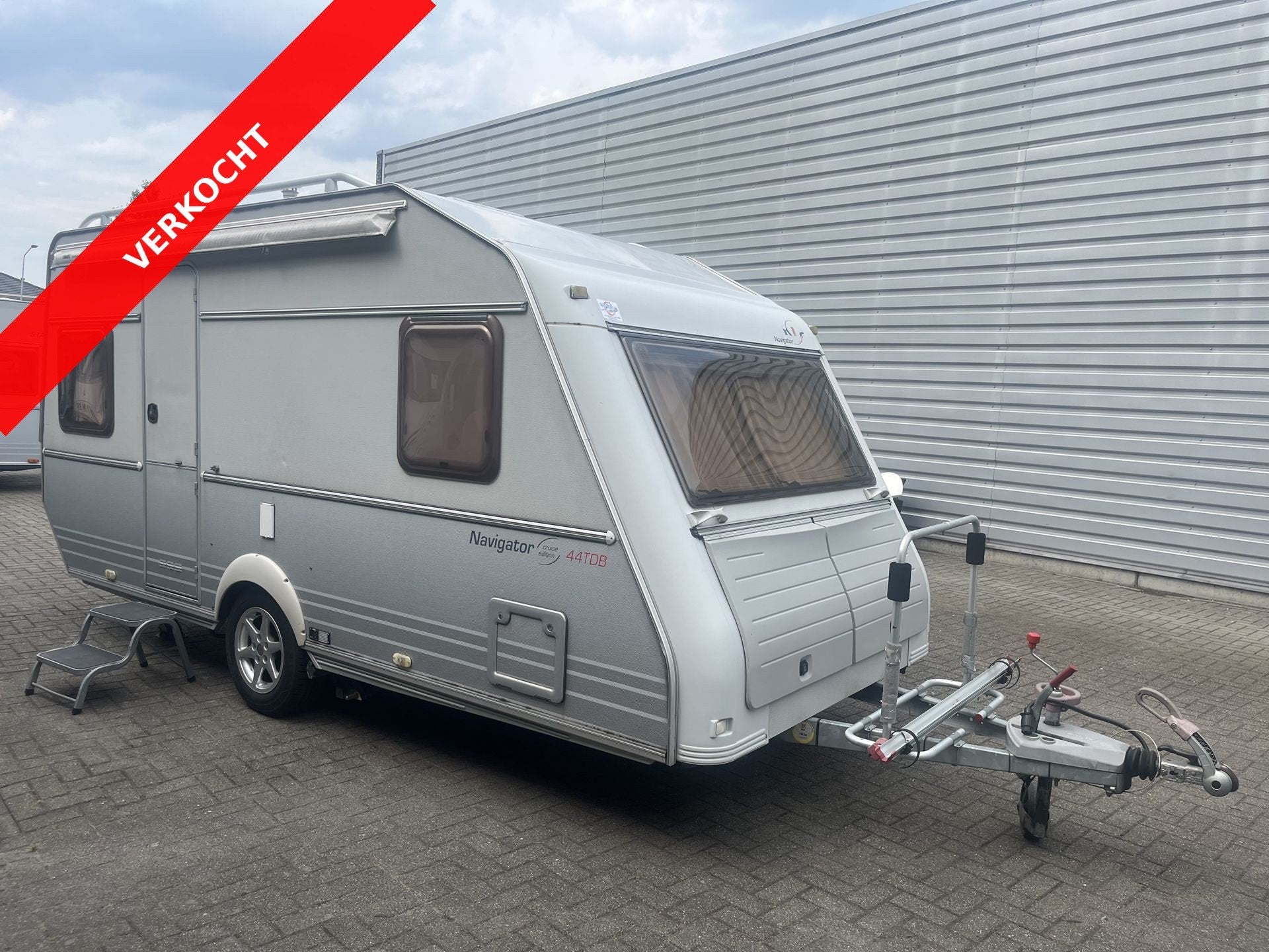 Kip 44 TDB Navigator VERKOCHT (bj 2003), Caravans en Kamperen, Caravans, Bedrijf, tot en met 4, 750 - 1000 kg, Kip, 4 tot 5 meter