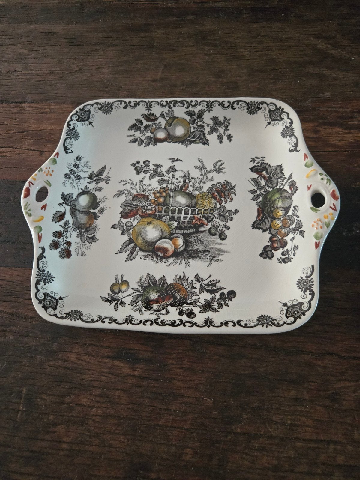 Vintage Mason's Fruit Basket serveerschaal, Ophalen