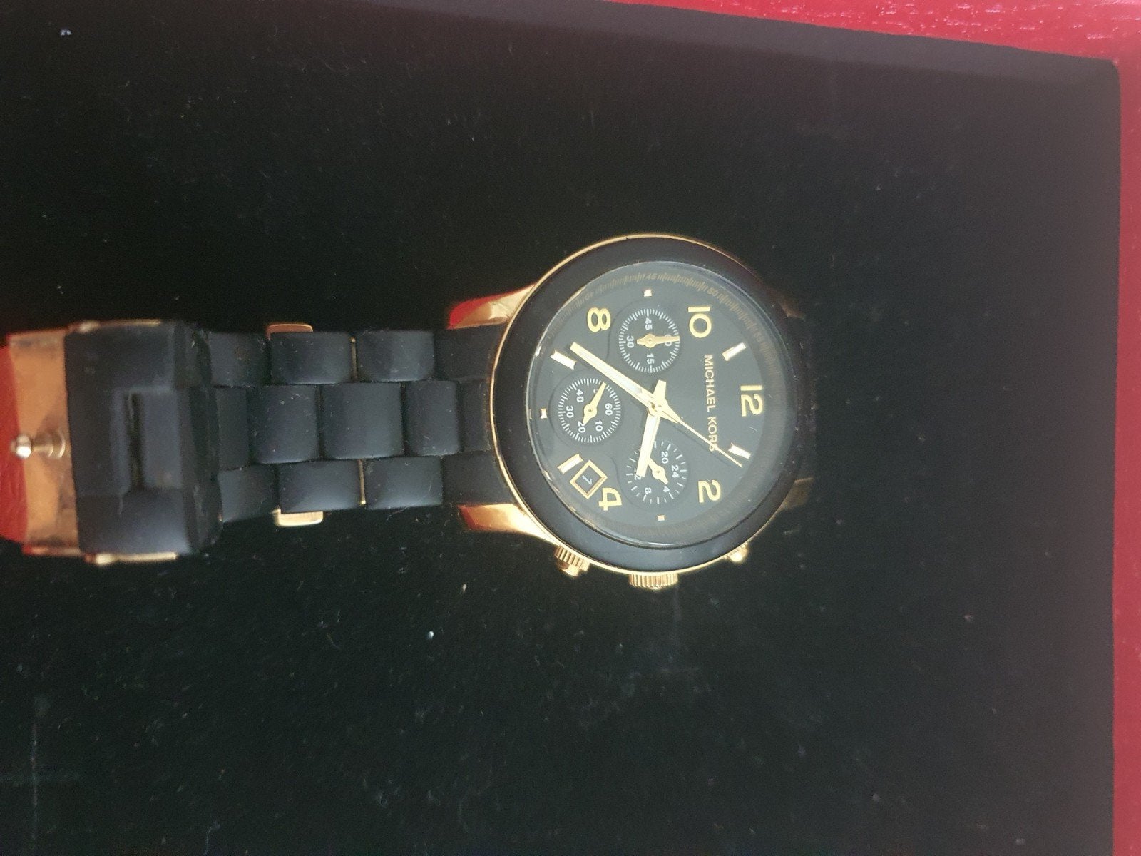 Michael Kors Polshorloge Zwart/Goud, Ophalen of Verzenden