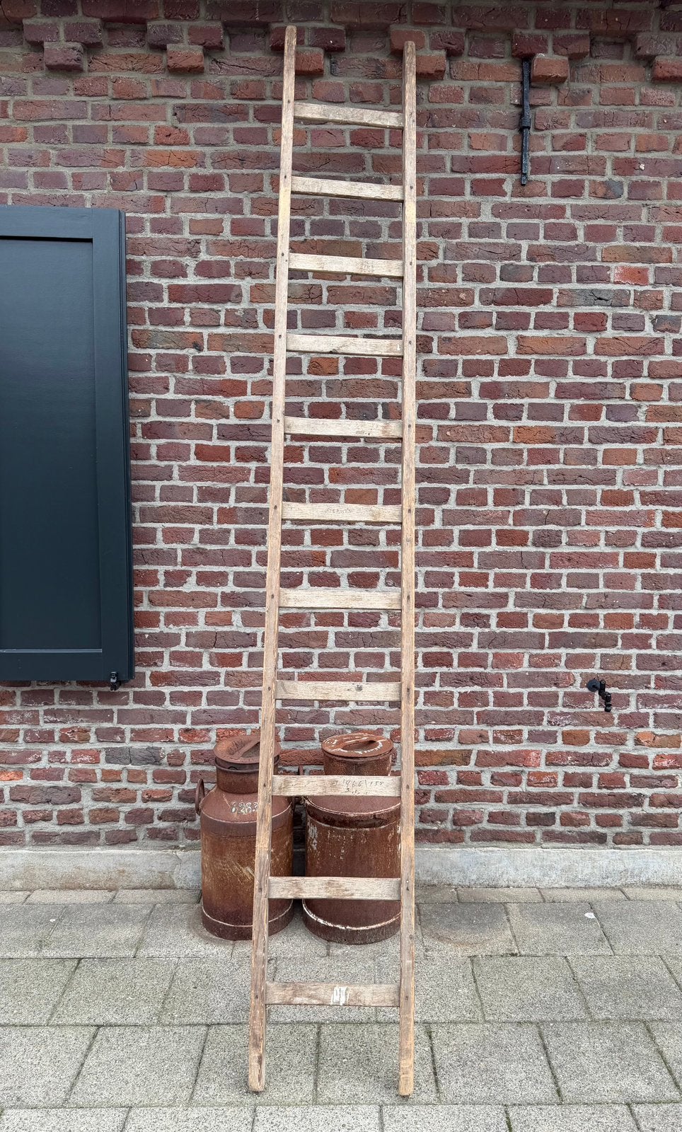 Oude houten ladder 300 cm, Ophalen, Gebruikt, 2 tot 4 meter