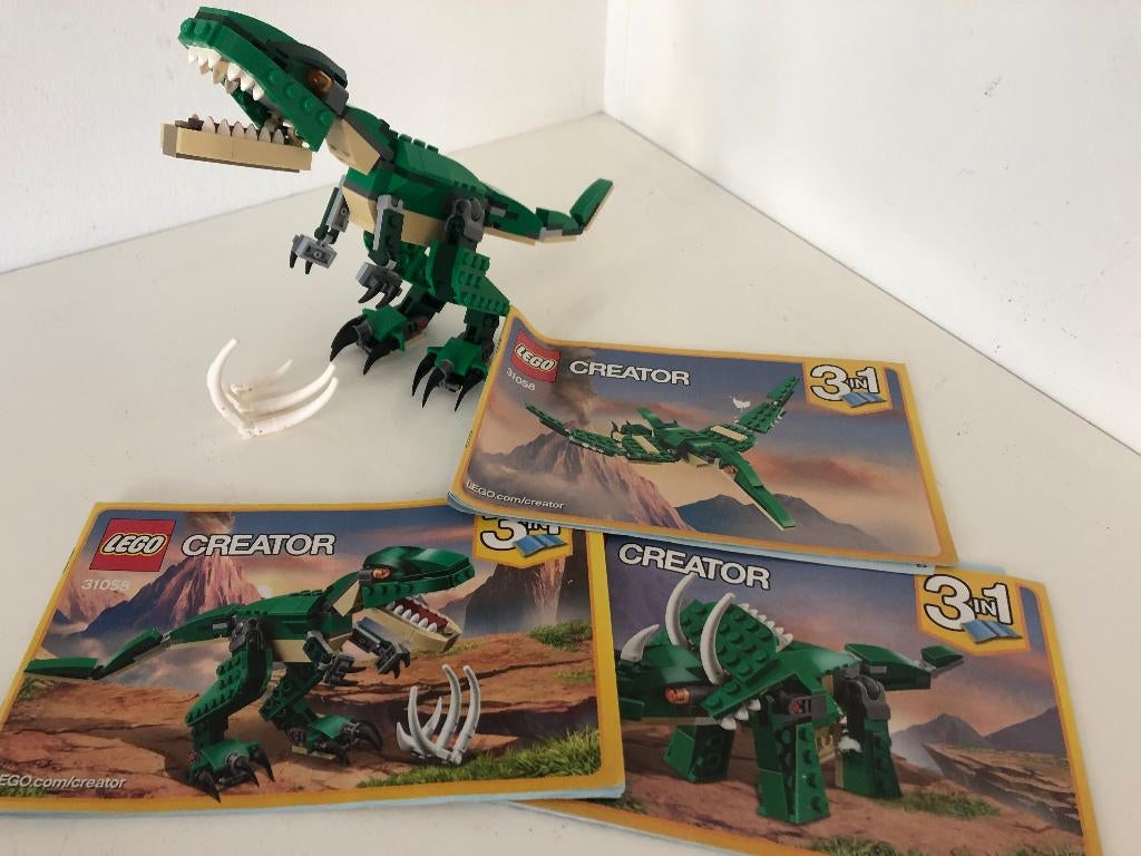 31058 LEGO Creator Machtige dinosaurussen, Gebruikt, Lego, Ophalen of Verzenden, Creator