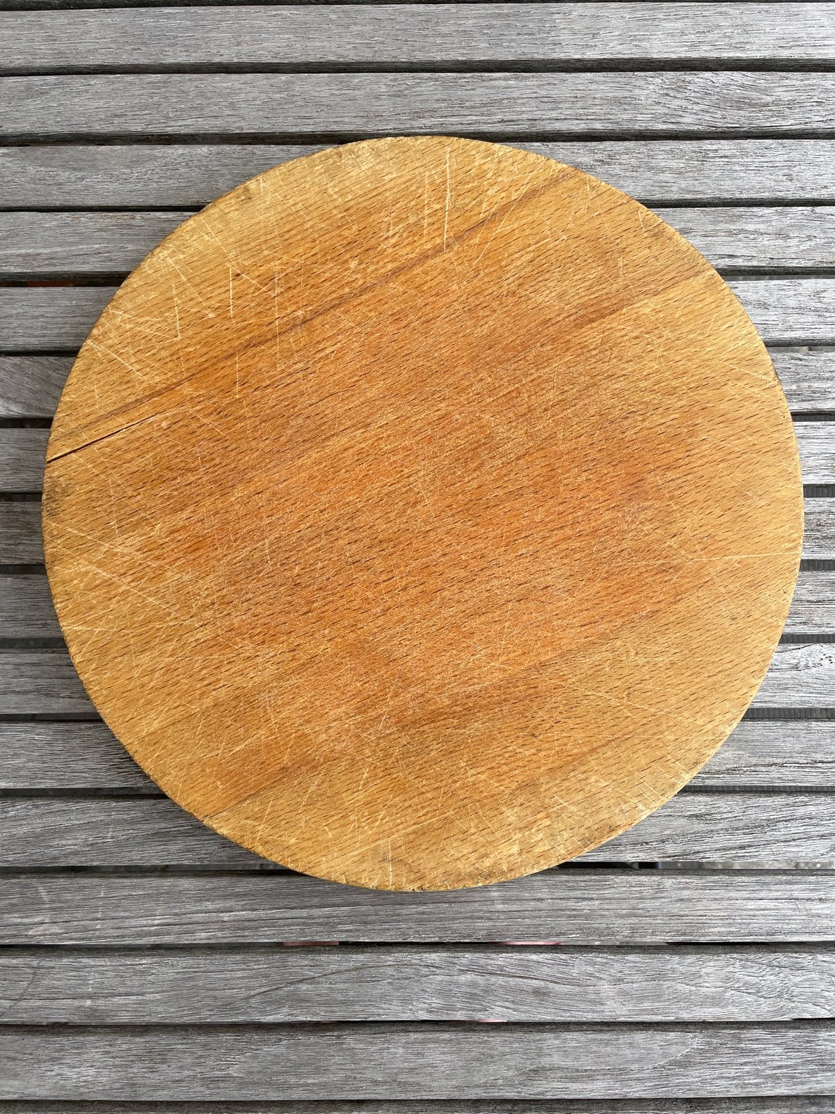 Ronde houten broodplank / serveerplank, Ophalen, Gebruikt, Hout, Snij-/serveerplank