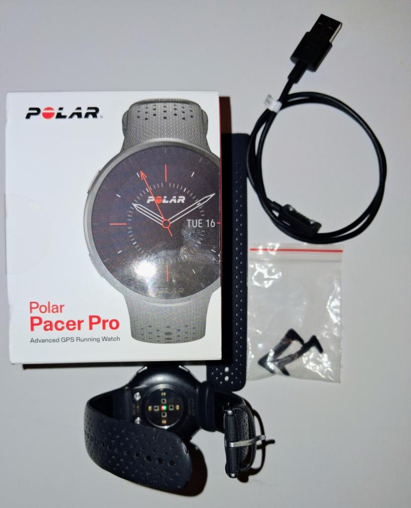 Polar Pacer Pro Advanced GPS Running Watch, Verzenden, Zwart, Zo goed als nieuw, Hoogte
