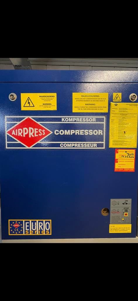 Airpress compressor APS 15 BASIC met persluchtdroger, Ophalen, Gebruikt, 800 liter/min of meer, 10 bar of meer