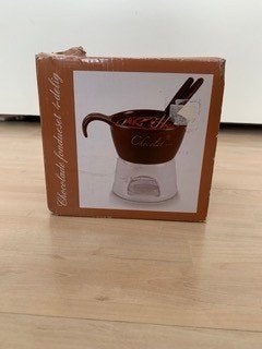 Nieuwe Chocolade Fondue Set - Compleet met Vorkjes, Ophalen of Verzenden, Nieuw, Waxinelicht, Fondueset