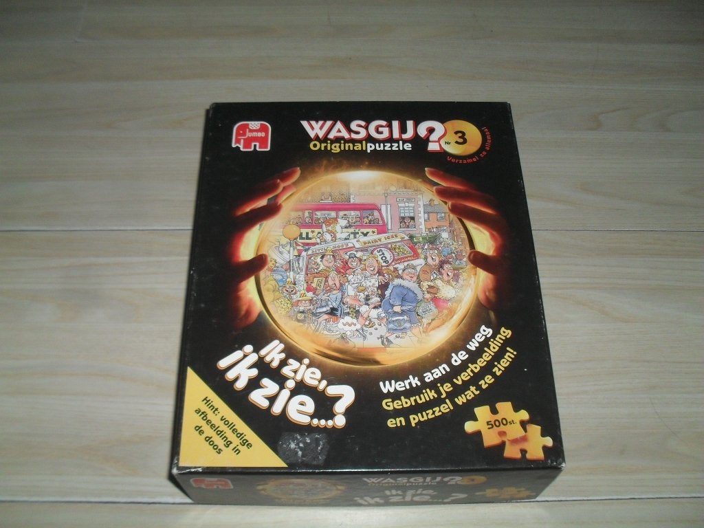 Wasgij? nr.3 puzzle 500 stukjes Werk aan de weg, Ophalen, 500 t/m 1500 stukjes, Gebruikt, Legpuzzel