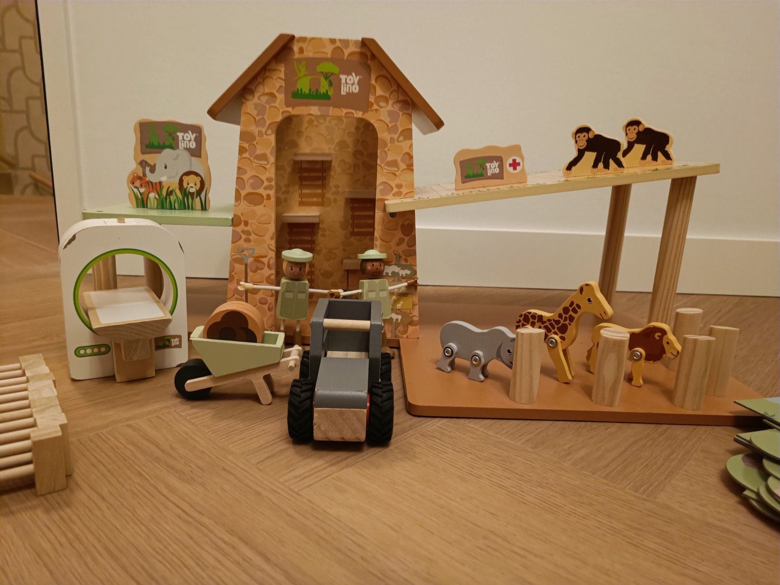 Houten Dierentuin Speelset met Accessoires, Ophalen, Gebruikt, Overige typen