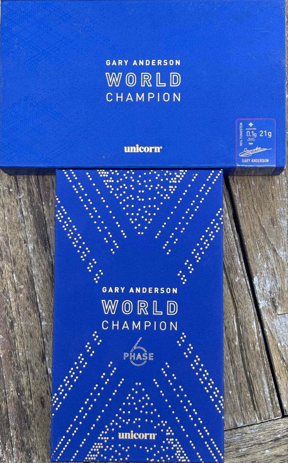 Gary Anderson World Champion Phase 6 Darts, Sport en Fitness, Ophalen of Verzenden, Zo goed als nieuw, Pijlen